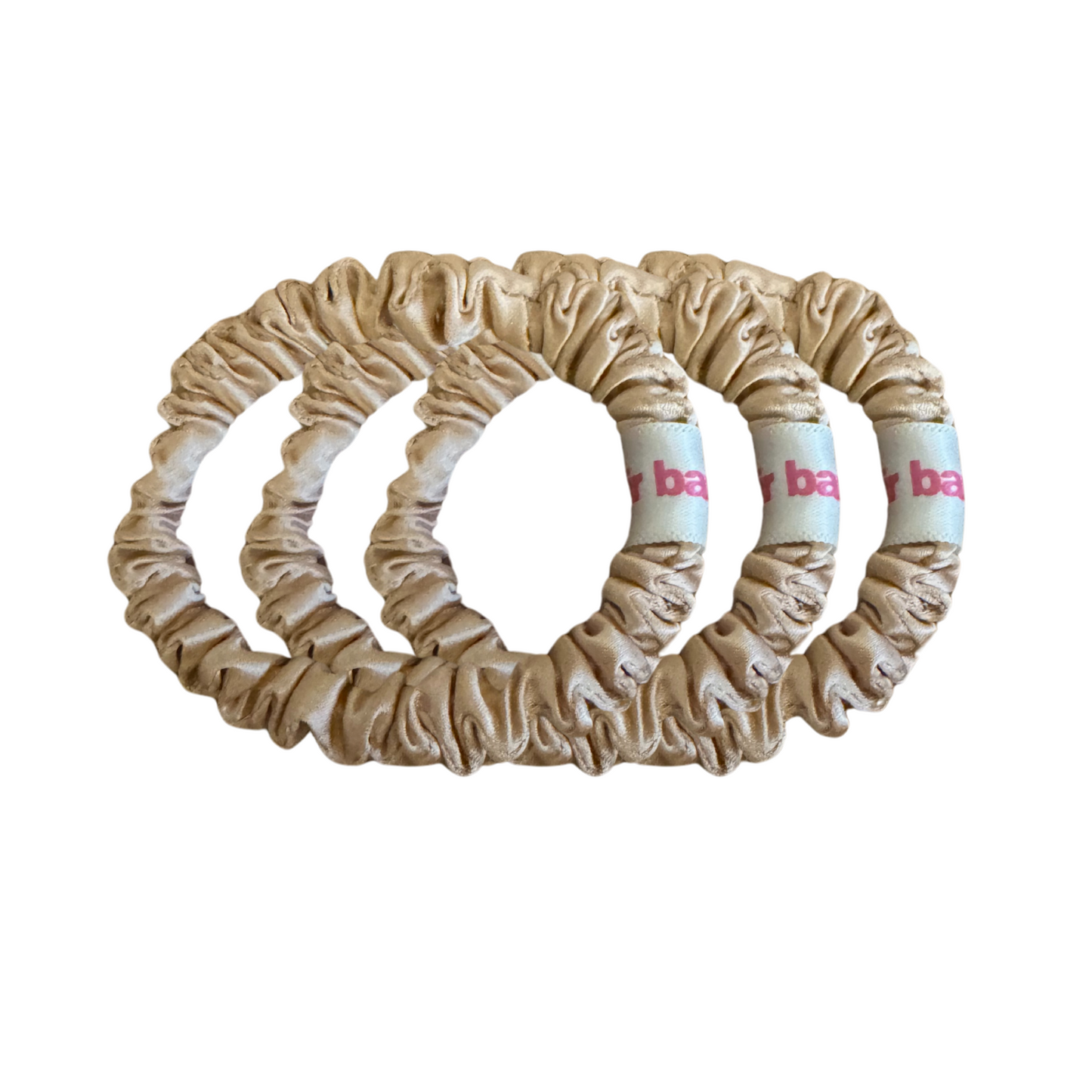 100% Silk hair bandi - Small in Rose Gold
